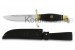 Нож финка НКВД (95Х18, литье из латуни, черный граб)